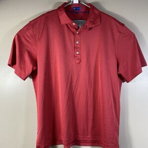 Stitch Shirt Mens Large Red Golf Polo Performance Stretch Casual Preppy Logo
